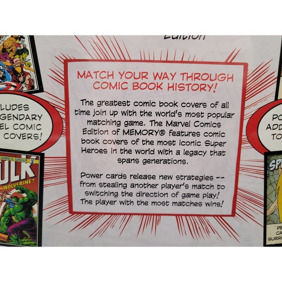 Hasbro | Games | Marvel Comics Memory Challenge Collectors Edition ...